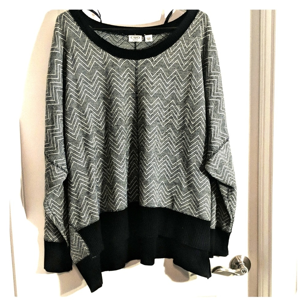 Black and white sweater by Cato